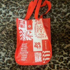 Lululemon Athletica Graphic Red Tote